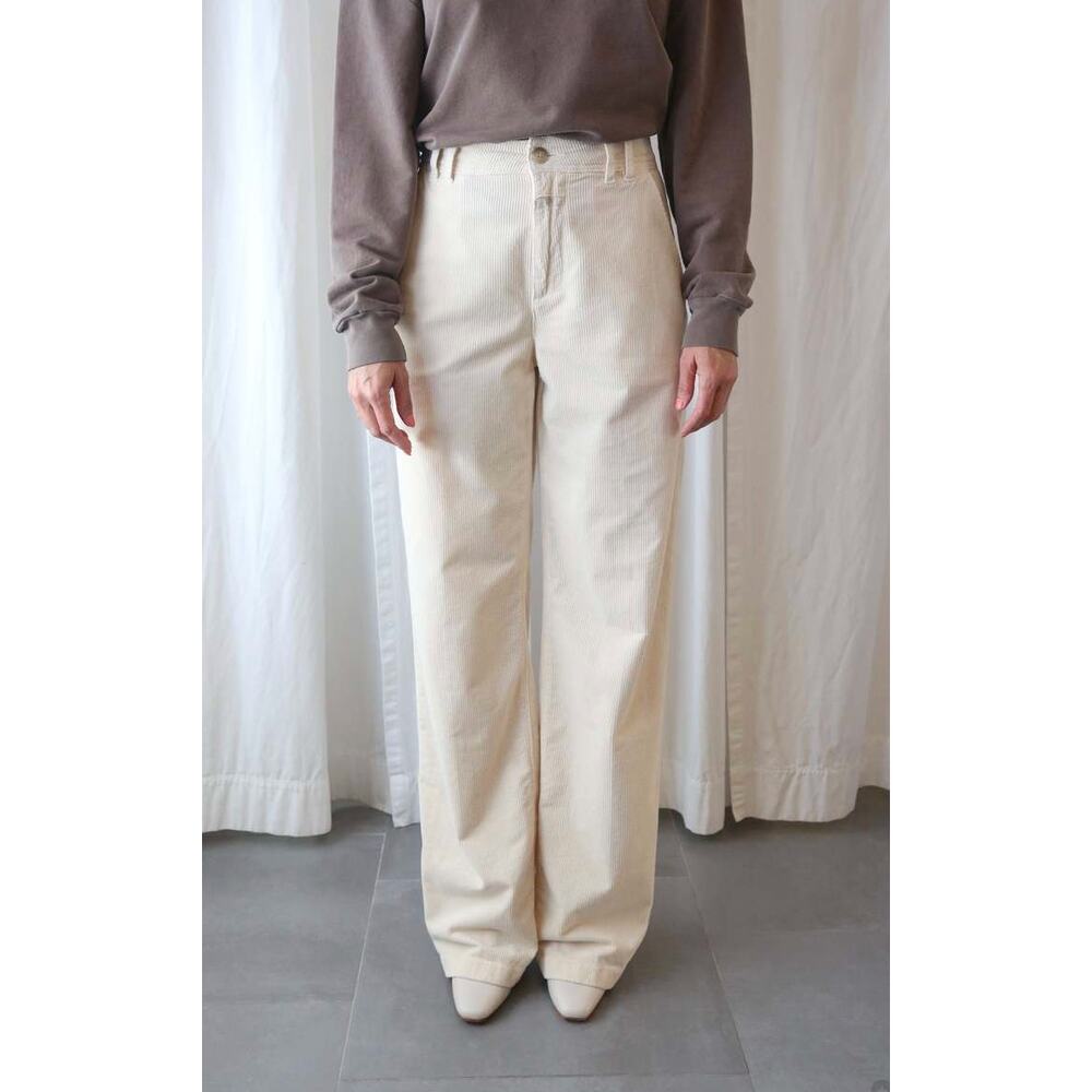 CLOSED Braden Corduroy Pants Cream White Women's Size 27 NWT Boho‎ Cords Minimal